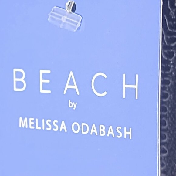 Beach Melissa Odabash Sky Blue Lined Nylon Span Poly Halter Bikini Swim Top Sz S - Picture 11 of 16